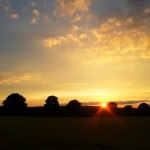 Ballooning at sunset